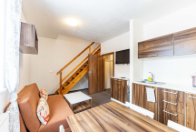 Apartmány Kouty kuchyň s obývákem