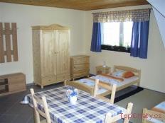Apartmány Podlůší ložnice
