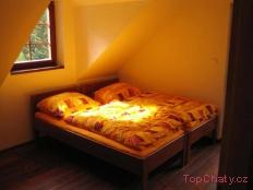Chata Pod Loučkou ložnice
