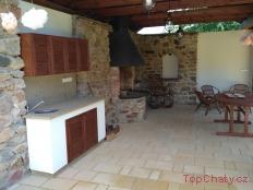 Síťovaná chalupa Stržanov pergola
