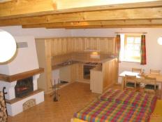 Apartmány Laka kuchyň