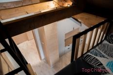 Chata Točník Pokoj velký - pohled z kóje dolů