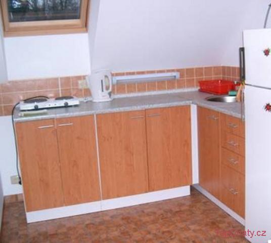 Apartmány Mlýn Katovice kuchyň