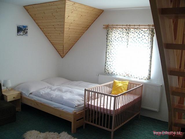 Chata U velryby ložnice