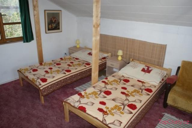 Chata Dobřečov ložnice