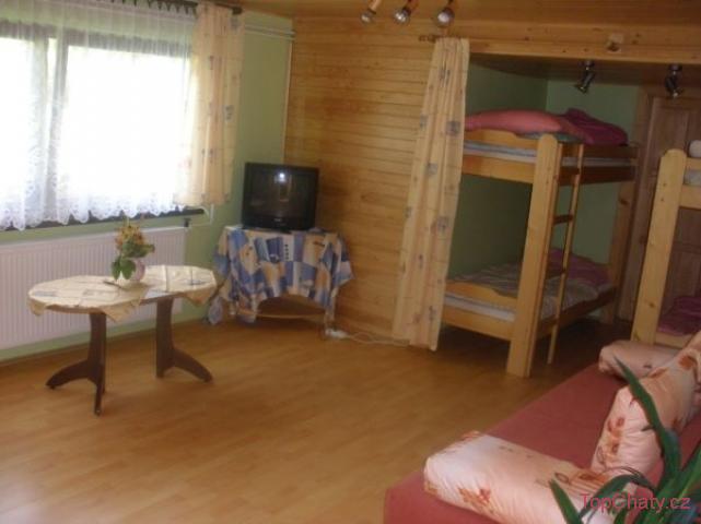 Ubytování U Hořeliců obýv. pokoj