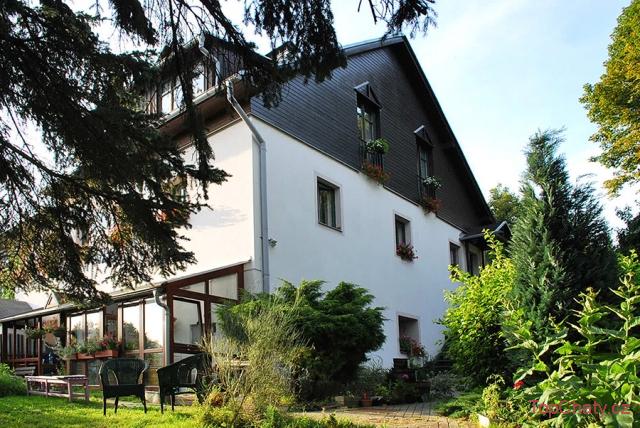 Bylinkový penzion Bylinkový penzion pohled ze zahrady