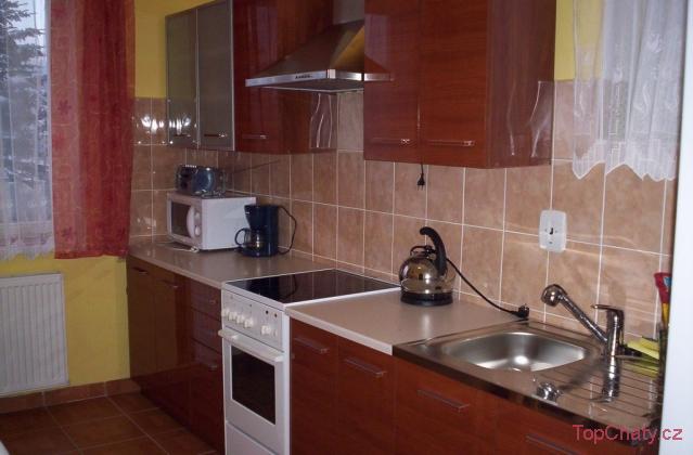 Apartmán Hájenka kuchyň