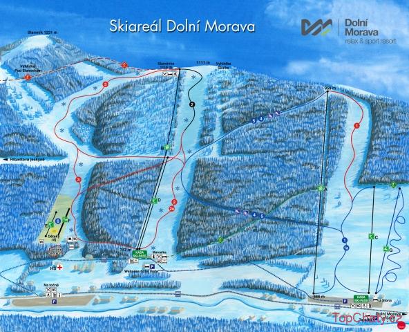 Chata Rossa Sjezdovky, lanovky a vleky | Dolní Morava