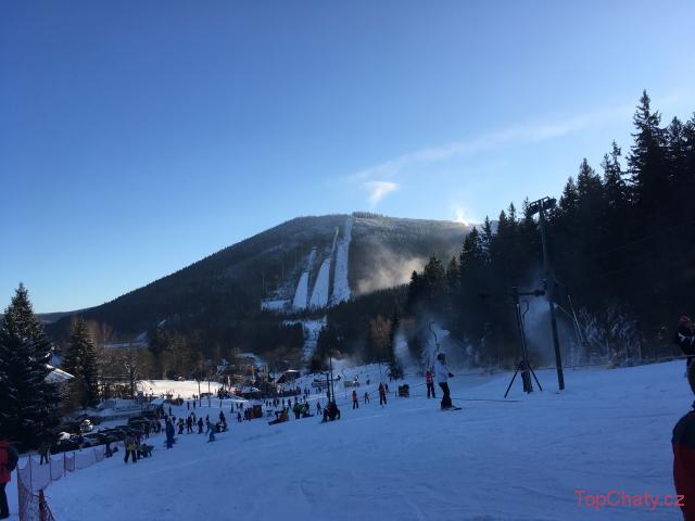 Chata Labaika Harrachov Zima v Harrachově